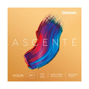A310 D'addario Ascente Violin String Set - 1/16 Medium