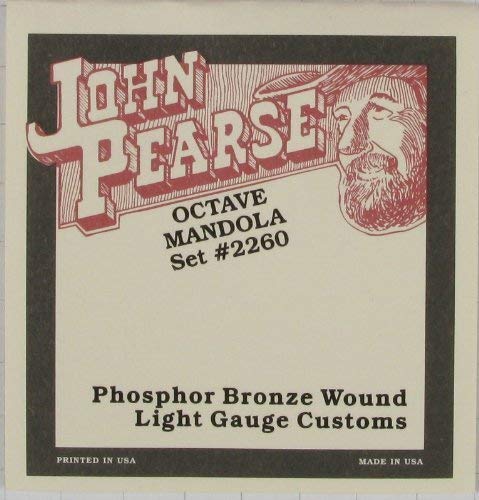2260 John Pearse Phoshpor Bronze Octave Mandola String Set - Custom Light 12-45