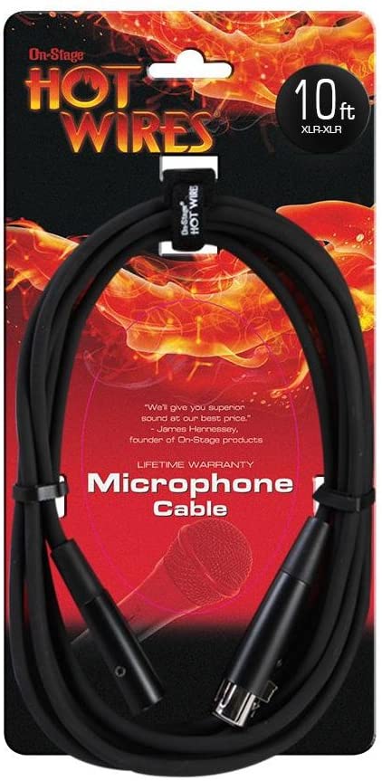 MC1210XLR Hot Wire Microphone Cable XLR - 10'