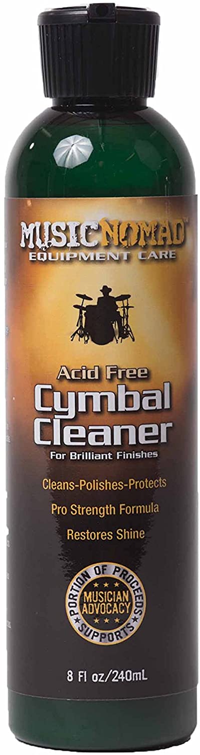 MN111 Music Nomad Cymbal Cleaner - Cleans, Polishes and Protects 8 oz