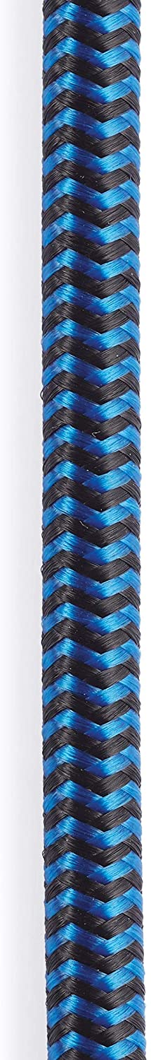 PW-BG-10BU D'Addario Custom Series Braided 1/4" - 1/4" Instrument Cable - Blue 10'