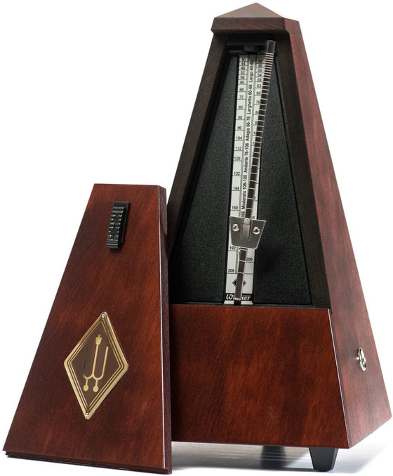 801M Wittner Full Size Analog Metronome - Mahogany Case