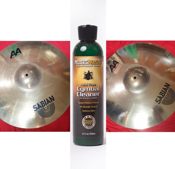 MN111 Music Nomad Cymbal Cleaner - Cleans, Polishes and Protects 8 oz