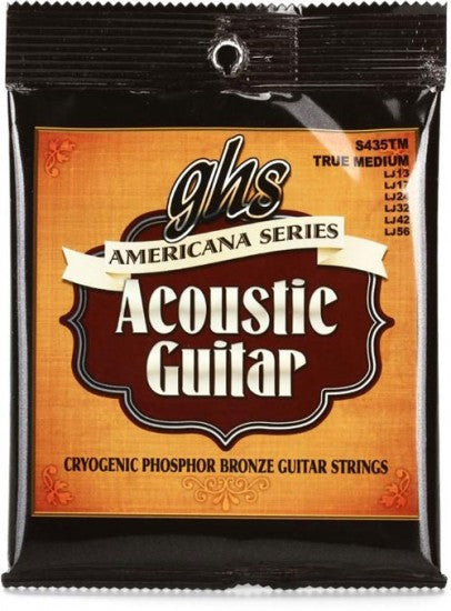S435TM GHS Americana Series Phosphor Bronze Acoustic Guitar String Set - True Medium 13-56