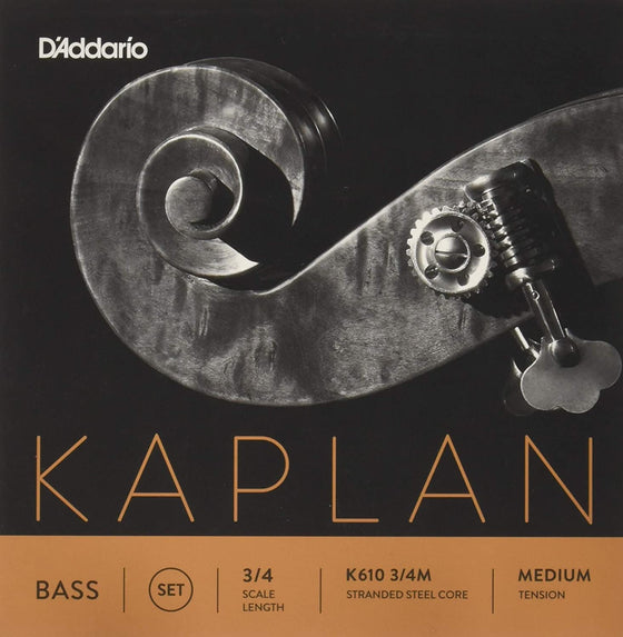 K610 3/4M D'addario Kaplan Upright Bass String Set - 3/4 Medium Tension