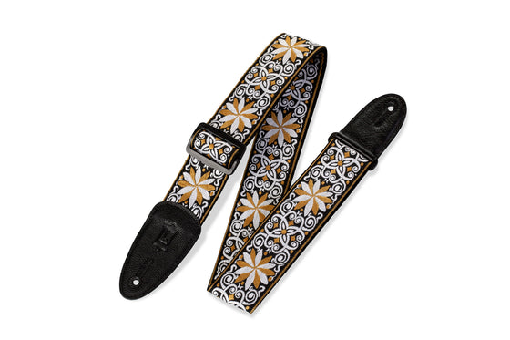 M8HT-13 Levy's Leathers 60's Hootenanny jacquard weave guitar strap