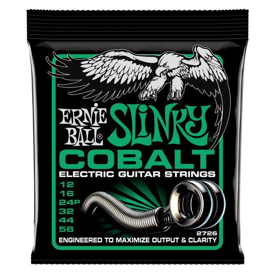 2726 Ernie Ball Cobalt Slinky Electric Guitar String Set - Heavy 12-56