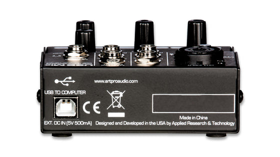 USB Mix ART Project Series Three Channel Mic-Inst-Line Mixer - Computer Interface