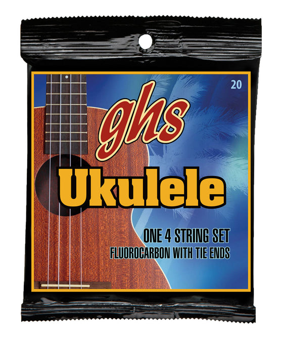 20 GHS Fluorocarbon Soprano Ukulele Strings - Hawaiian D Tuning